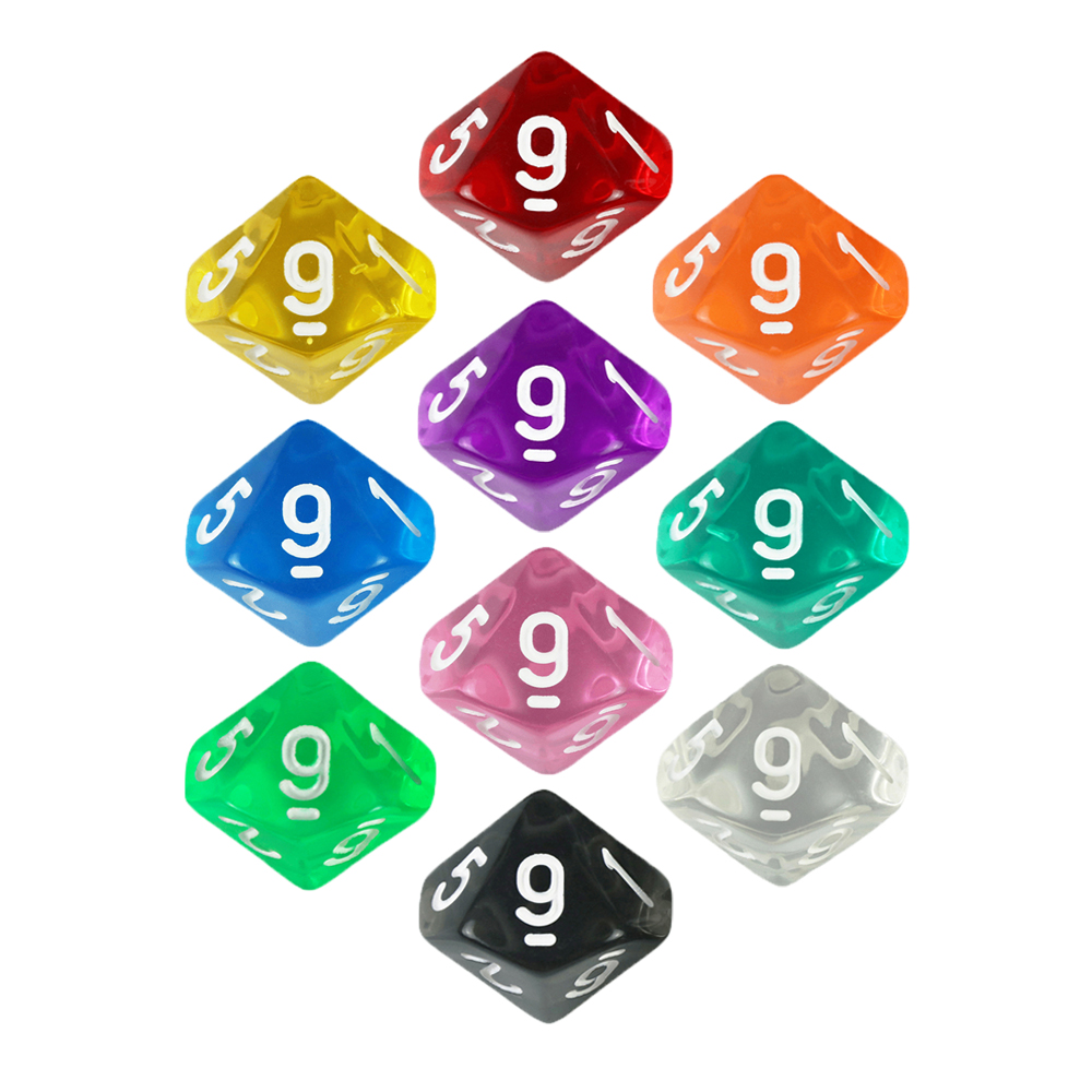 Board Game Digital - Board Game D10 Dice 10pcs Digital