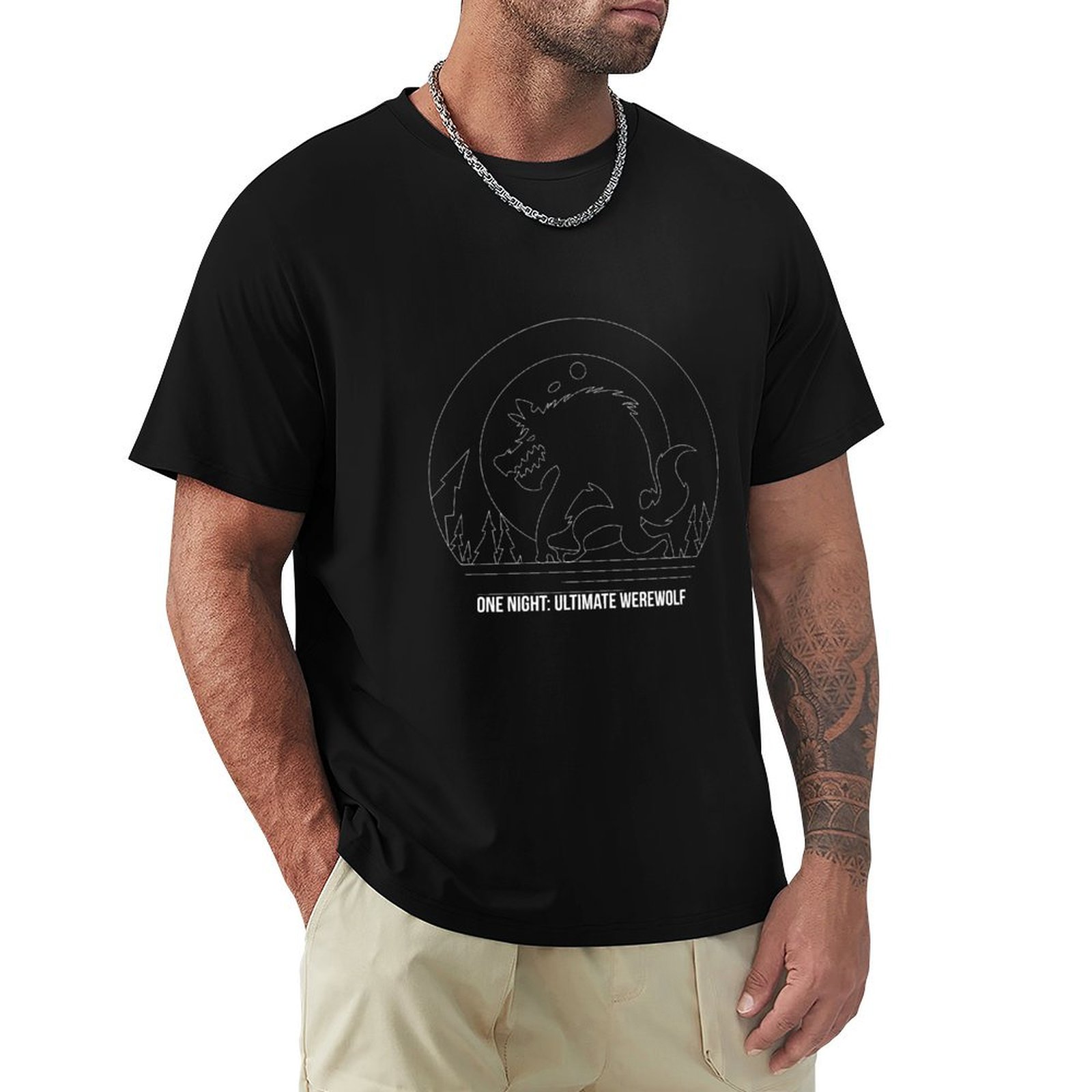 Board Game Werewolf - One Night Ultimate Werewolf Minimalist Line