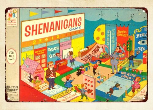 Board Game Store - Shenanigans Board Game 1964 metal tin