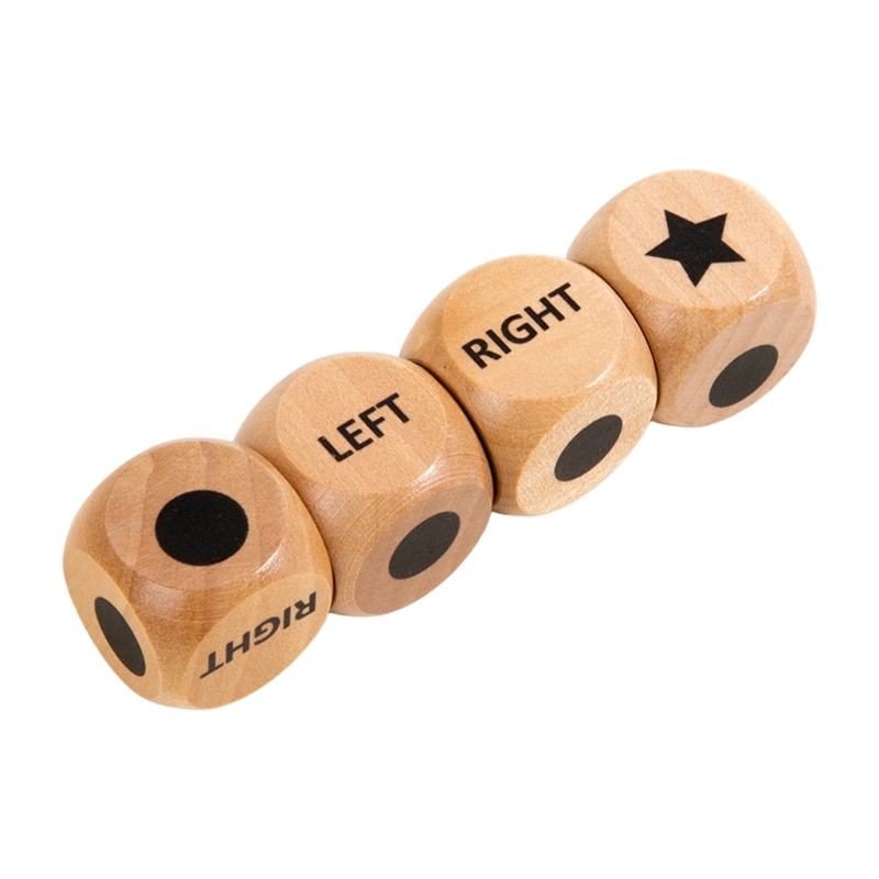 Board Game Store - 4Pcs Left Right Center Game Dices
