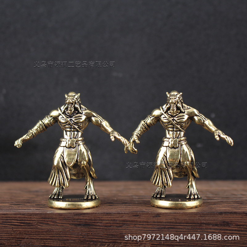 Board Game Werewolf - Brass Werewolf Miniature Ornament Accessories Toys