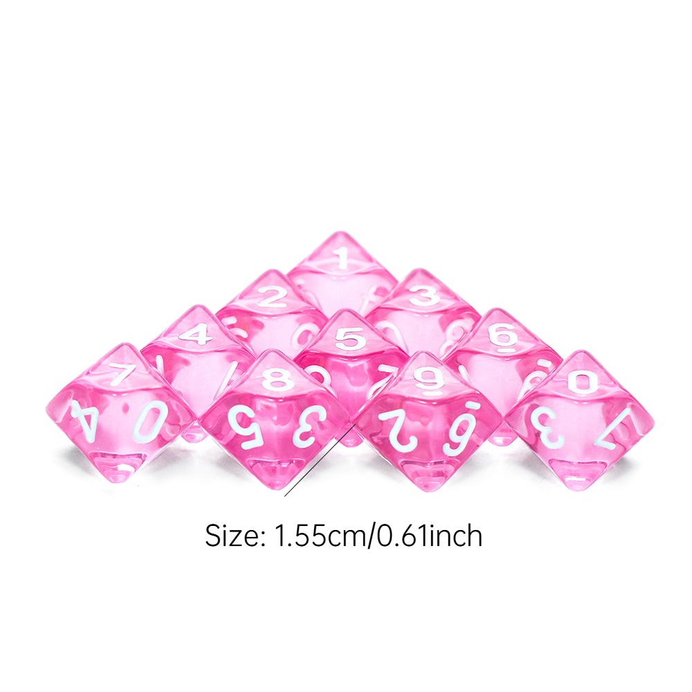 Board Game D10 Dice 10pcs Digi - Board Game Digital 评论和价格